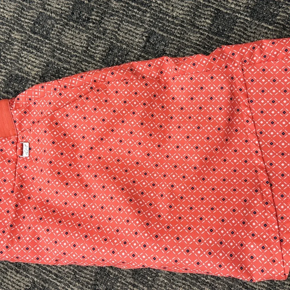 Greg Norman Collection‎ Vibrant Coral illusions pull on Skort sz l